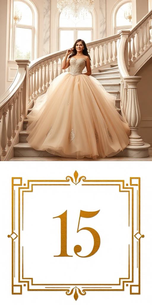Diseño de invitación digital Deluxe Escalera